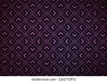 Dark Purple vector layout with lines, rectangle. Glitter abstract illustration with colorful lines, rhombuses. Pattern for websites, landing pages.