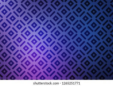 Dark Purple vector layout with lines, rectangle. Shining colorful illustration with lines, rectangles. Smart design for your business advert.