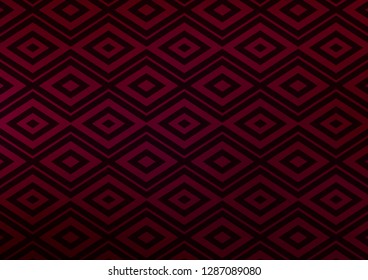 Dark Purple vector layout with lines, rectangle. Glitter abstract illustration with colorful lines, rhombuses. Smart design for your business advert.