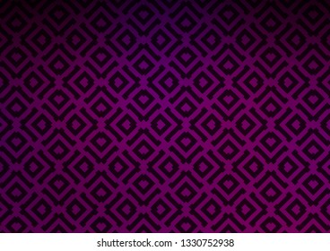 Dark Purple vector layout with lines, rectangle. Colorful decorative design in simple style with lines, rhombuses. Backdrop for TV commercials.
