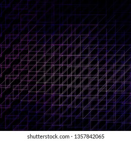 Dark Purple vector layout with lines. Gradient illustration with straight lines in abstract style. Best design for your posters, banners.