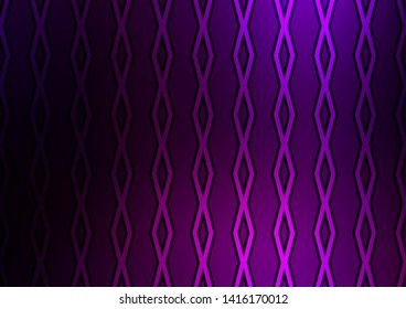 Dark Purple vector layout with lines, rectangle. Colorful decorative design in simple style with lines, rhombuses. Backdrop for TV commercials.
