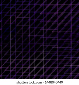 Dark Purple vector layout with lines. Gradient illustration with straight lines in abstract style. Pattern for websites, landing pages.