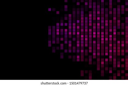 Dark Purple vector layout with lines, rectangles. Decorative design in abstract style with rectangles. Smart design for your business advert.