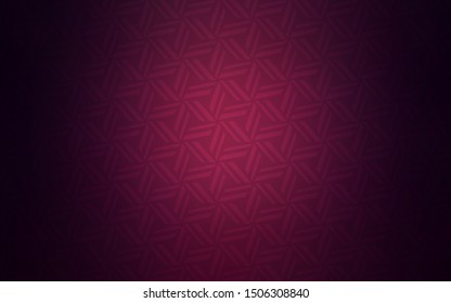 Dark Purple vector layout with lines, triangles. Illustration with set of colorful triangles. Pattern for busines ad, booklets, leaflets