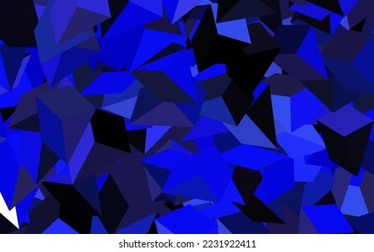 Dark Purple vector layout with lines, triangles. Beautiful illustration with triangles in nature style. Background for a cell phone.