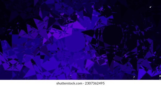 Diseño vector púrpura oscuro con formas triangulares. Ilustración con formas triangulares coloridas abstractas. Una adición fácil a sus comerciales.