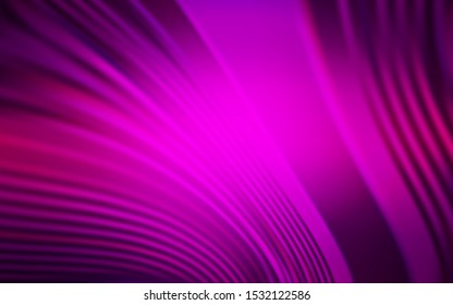 Dark Purple vector layout with wry lines. Colorful abstract illustration with gradient lines. Abstract style for your business design.