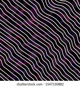 Dark Purple vector layout with wry lines. Colorful illustration, which consists of curves. Smart design for your promotions.