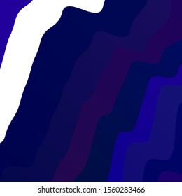 Dark Purple vector layout with wry lines. Colorful illustration in abstract style with bent lines. Best design for your posters, banners.