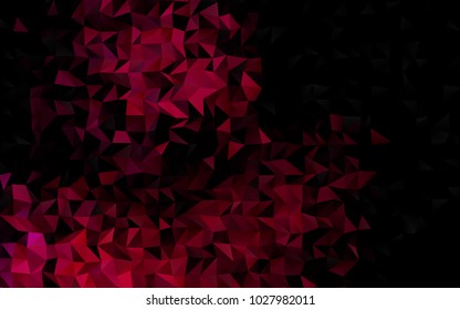 Dark Purple vector low poly background. Modern geometrical abstract illustration with gradient. A new texture for your design.