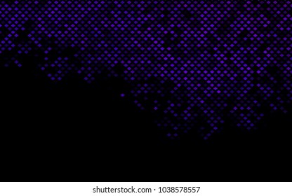 Dark Purple vector low poly background. A sample with a polygonal design. Illustration in polygonal style with repeating squares