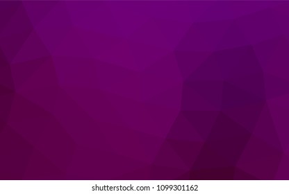 Dark Purple vector low poly pattern. Glitter abstract illustration with an elegant design. Brand new design for your business.