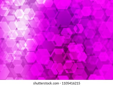 Dark Purple vector low poly template. Creative illustration in halftone style with gradient. The completely new template can be used for your brand book.
