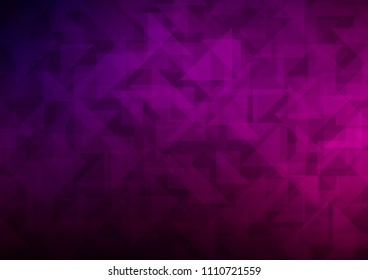 Dark Purple vector low poly cover. Geometric illustration in Origami style with gradient.  The elegant pattern can be used as part of a brand book.