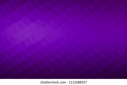 Dark Purple vector low poly layout. A vague abstract illustration with gradient. Brand new style for your business design.