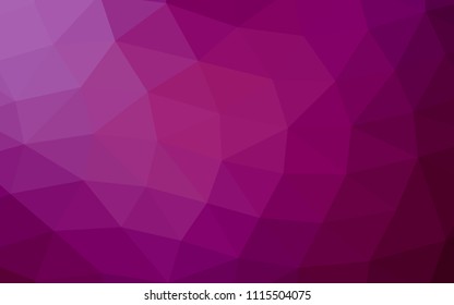 Dark Purple vector low poly low poly. Colorful abstract illustration with gradient. The template can be used as a background for cell phones.