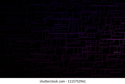 Dark Purple vector low poly background. A sample with a polygonal design. Illustration in polygonal style with repeating squares
