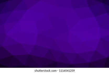 Dark Purple vector low poly low poly. Colorful abstract illustration with gradient. Brand new design for your business.