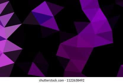 Dark Purple vector low poly low poly. A sample with polygonal shapes. A completely new template for your business design.