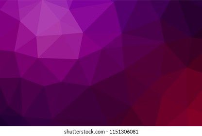 Dark Purple vector low poly cover. Glitter abstract illustration with an elegant design. A completely new design for your business.