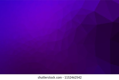 Dark Purple vector low poly texture. Brand new colored illustration in blurry style with gradient. The elegant pattern can be used as part of a brand book.