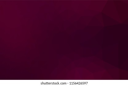 Dark Purple vector low poly cover. Glitter abstract illustration with an elegant design. Brand new style for your business design.