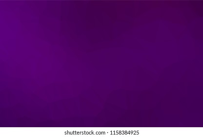 Dark Purple vector low poly texture. Creative illustration in halftone style with gradient. A new texture for your design.