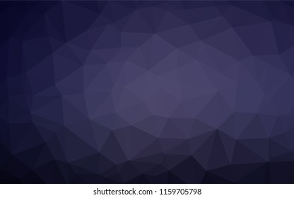 Dark Purple vector low poly layout. Creative geometric illustration in Origami style with gradient. A completely new design for your business.