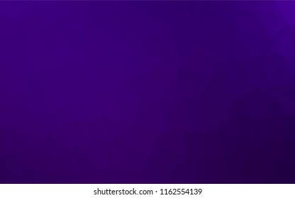 Dark Purple vector low poly cover. A completely new color illustration in a vague style. The polygonal design can be used for your web site.