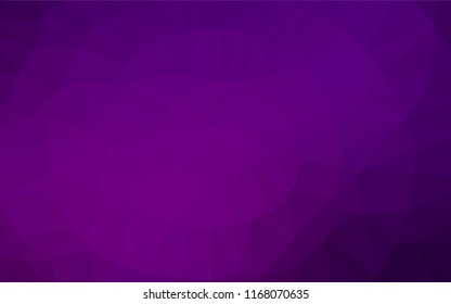 Dark Purple vector low poly texture. Brand new colored illustration in blurry style with gradient. The textured pattern can be used for background.
