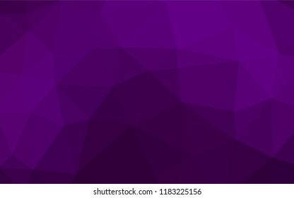 Dark Purple vector low poly layout. Geometric illustration in Origami style with gradient.  The polygonal design can be used for your web site.
