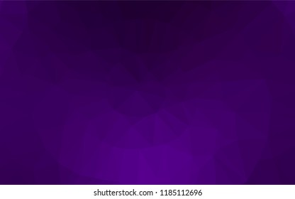 Dark Purple vector low poly texture. An elegant bright illustration with gradient. A completely new template for your business design.