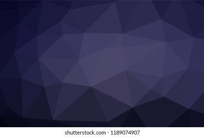 Dark Purple vector low poly cover. Geometric illustration in Origami style with gradient.  Brand new design for your business.