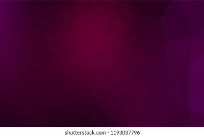 Dark Purple vector low poly layout. Shining colored illustration in a Brand new style. A completely new template for your business design.