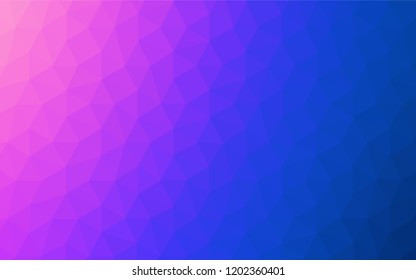 Dark Purple vector low poly cover. Shining colorful illustration with triangles. Polygonal design for your web site.