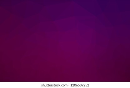 Dark Purple vector low poly texture. Brand new colored illustration in blurry style with gradient. A completely new design for your business.