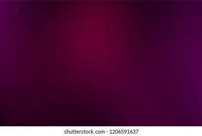 Dark Purple vector low poly texture. Geometric illustration in Origami style with gradient.  The polygonal design can be used for your web site.