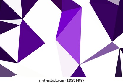 Dark Purple vector low poly texture. A completely new color illustration in a polygonal style. Pattern for a brand book's backdrop.