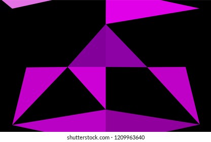 Dark Purple vector low poly texture. Shining colored illustration in a Brand new style. A new texture for your design.