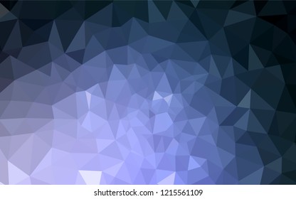 Dark Purple vector low poly texture. Colorful illustration in abstract style with triangles. Best triangular design for your business.