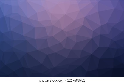 Dark Purple vector low poly layout. A sample with polygonal shapes. The template can be used as a background for cell phones.