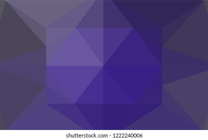 Dark Purple vector low poly cover. A completely new color illustration in a vague style. Brand new design for your business.