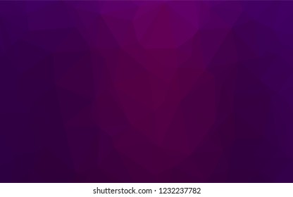 Dark Purple vector low poly cover. Triangular geometric sample with gradient.  The polygonal design can be used for your web site.