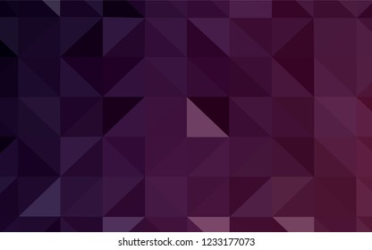 Dark Purple vector low poly cover. Colorful illustration in polygonal style with gradient. Template for cell phone's backgrounds.