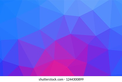 Dark Purple vector low poly layout. Shining polygonal illustration, which consist of triangles. New template for your brand book.