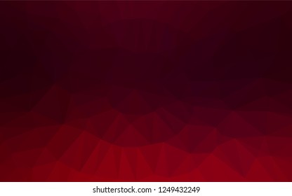 Dark Purple vector low poly cover. Brand new colored illustration in blurry style with gradient. A completely new template for your business design.