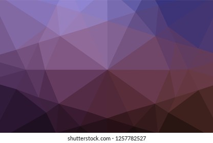 Dark Purple vector low poly cover. Shining colored illustration in a Brand new style. Brand new design for your business.