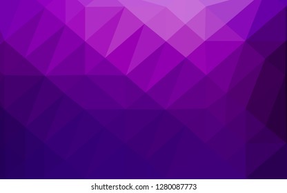 Dark Purple vector low poly layout. An elegant bright illustration with gradient. Brand new design for your business.