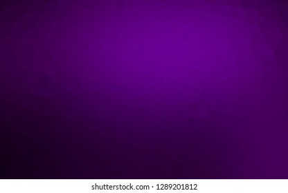 Dark Purple vector low poly layout. Creative illustration in halftone style with gradient. Completely new design for your business.